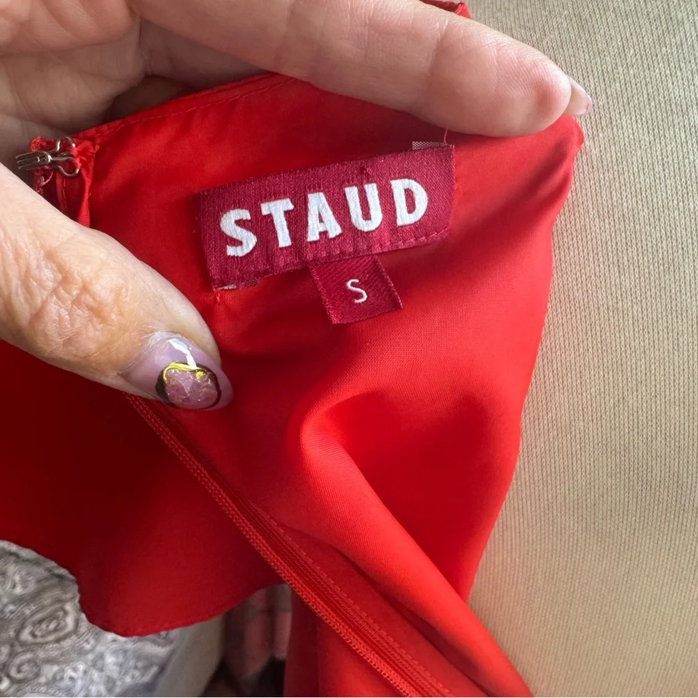 STAUD "Corsica" Sundress 🌈BNWOT🌈 "Wild Orchid and Tomato" - Picture 10 of 12